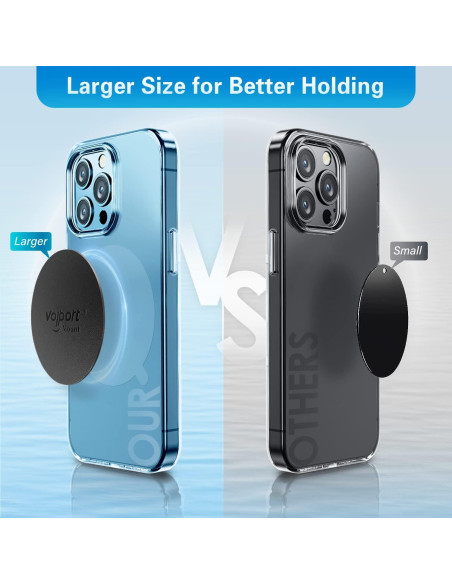 Placa metálica Volport para soporte magnético de teléfono