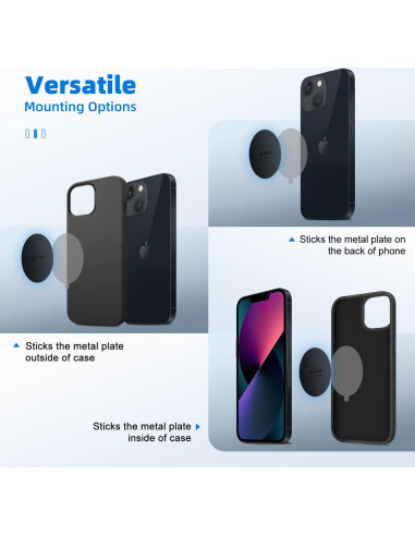 Placa metálica Volport para soporte magnético de teléfono