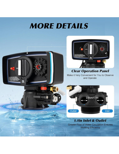 Temporizador de Ablandador de Agua RustyVioum 5600 12 Días