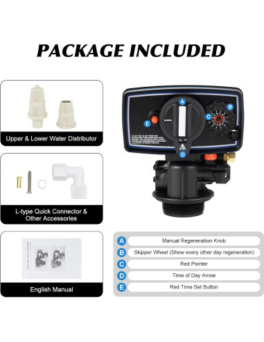 Temporizador de Ablandador de Agua RustyVioum 5600 12 Días