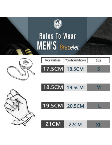 Pulsera de Cuero Trenzada para Hombres con Perlas de Lava y Ónix