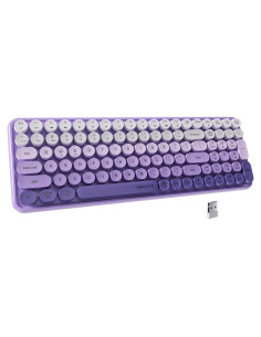 Teclado Bluetooth UBOTIE 100 Teclas Degradado Púrpura