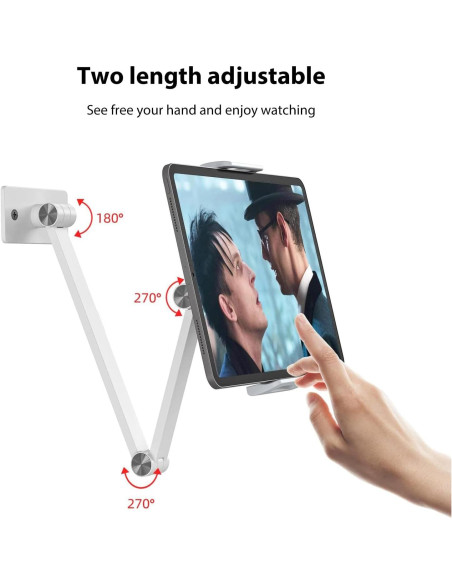 Soporte de Pared BEWISER para Tabletas 4.7-12.9" Ajustable