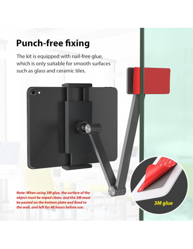 Soporte de Pared BEWISER para Tabletas 4.7-12.9" Ajustable