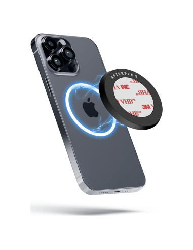 Pegatina Magnética Afterplug para iPhone 16/15/14/13/12 - Negro
