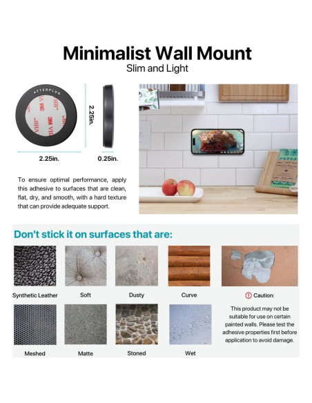 Pegatina Magnética Afterplug para iPhone 16/15/14/13/12 - Negro