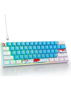Teclado Mecánico Compacto CDTech 61 Teclas RGB Azul 2