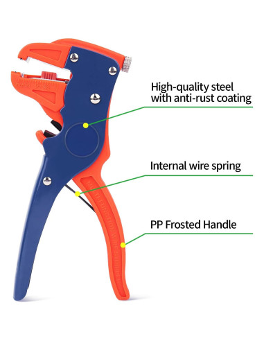 Destripador de Cables Automático BOENFU 2 en 1 Rojo 17.78 cm