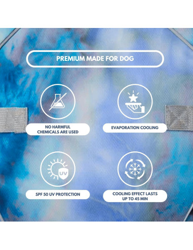 Chaleco Refrigerante para Perros Spark Paws 3XL Azul Hielo