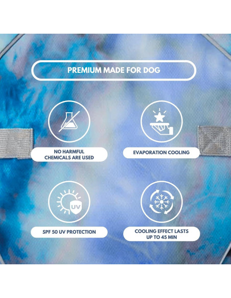 Chaleco Refrigerante para Perros Spark Paws 3XL Azul Hielo