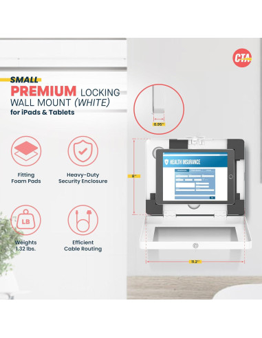 Soporte de Pared para iPad Mini y Samsung Tab A - CTA