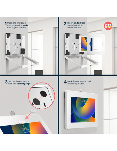 Soporte de Pared para iPad Mini y Samsung Tab A - CTA