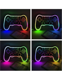 Luz Neón GamePad LED CACUINA 200+ Colores RGB 40x26cm 2