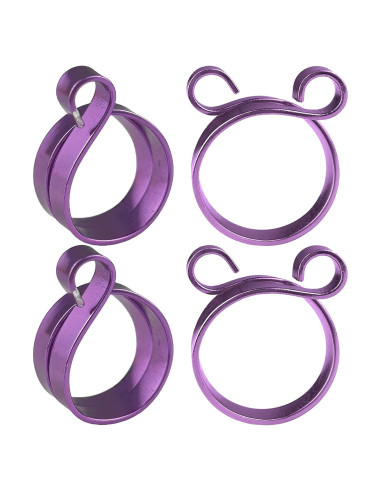 Anillo de Tensión de Crochet Ajustable SET 4 - Regalo Útil