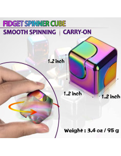 Cubo Fidget Spinner Dr.Kbder Metal 12cm Juguete Antiestrés 2