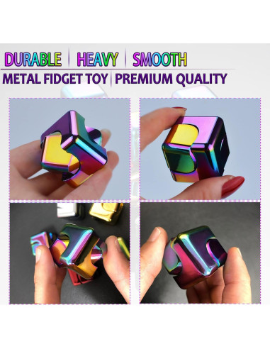 Cubo Fidget Spinner Dr.Kbder Metal 12cm Juguete Antiestrés