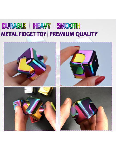 Cubo Fidget Spinner Dr.Kbder Metal 12cm Juguete Antiestrés
