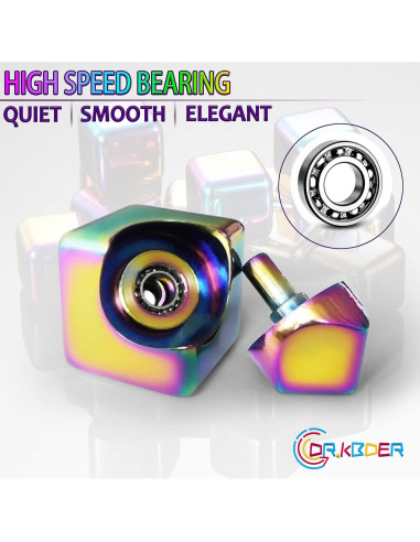 Cubo Fidget Spinner Dr.Kbder Metal 12cm Juguete Antiestrés