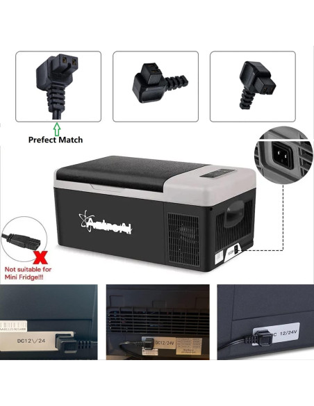 Adaptador de Corriente para Refrigerador de Coche GRT90-145600