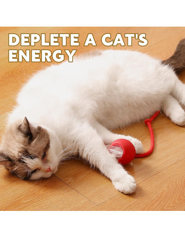 Bola Interactiva Chewie Viral para Perros y Gatos - Rojo