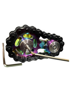 Engranaje Fidget Wewinn Acero Inoxidable 60x36x12mm Colorido