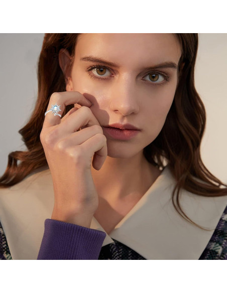 Juego de Anillos Fidget Honsny para Mujeres - 6 Estilos