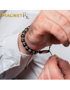 Pulsera Magnética MagnetRX Hematita 8mm Ajustable Unisex 2