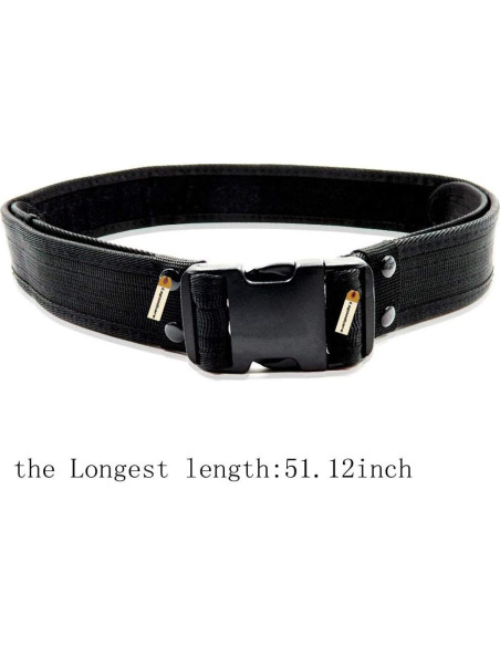 Cinturón Táctico Lsgoodcare Negro 10 en 1 Nylon 600D