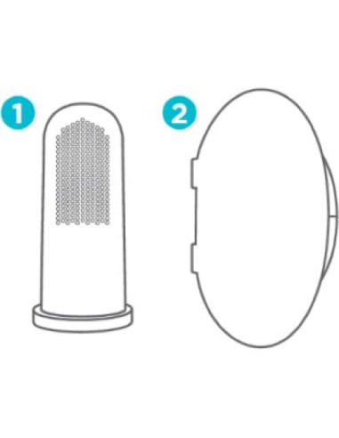 Fisher Price Kit de Inicio Cepillo de Dedo y Estuche 4 Piezas