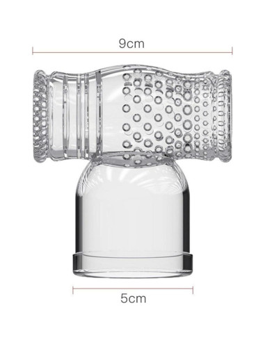 4 Accesorios de Silicona para Masaje Eléctrico Mini Hitachi