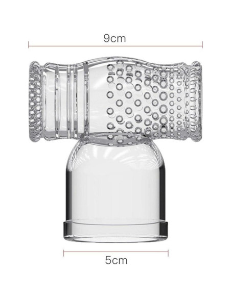 4 Accesorios de Silicona para Masaje Eléctrico Mini Hitachi