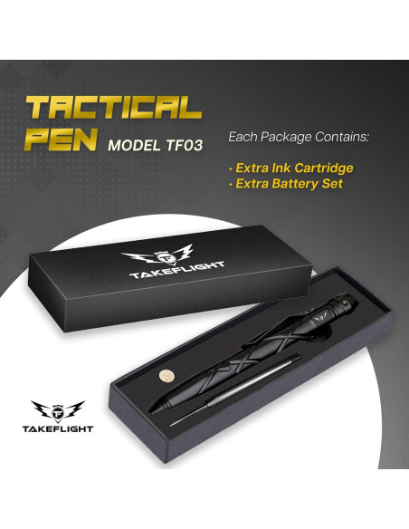 Bolígrafo Táctico TF TAKEFLIGHT - Multi-Herramienta EDC