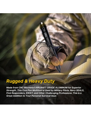 Bolígrafo Táctico TF TAKEFLIGHT - Multi-Herramienta EDC
