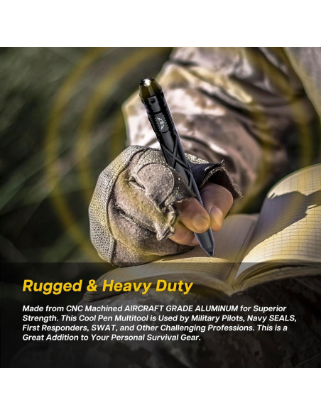 Bolígrafo Táctico TF TAKEFLIGHT - Multi-Herramienta EDC