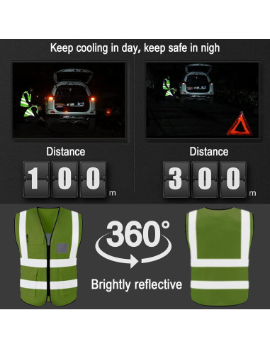 Chaleco Refrigerante de Seguridad - Amarillo Grande con 20 Hielos