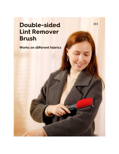 Cepillo Quitapelusas VASSON Doble Cara Reutilizable 2 Piezas