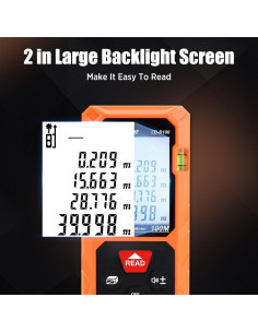 Medidor Láser SanLiang OLD-328 99.97m con 2 Niveles de Burbuja 2