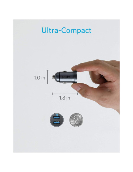 Cargador de Coche Anker 320 24W Doble USB Negro