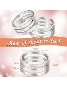 Hicarer 2 Piezas Abridores de Anillos de Salto Acero Inoxidable 2