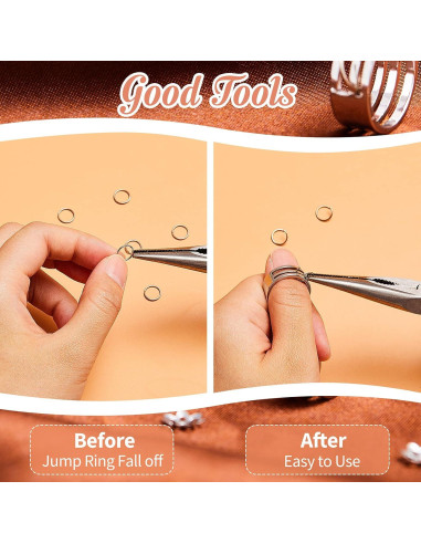 Hicarer 2 Piezas Abridores de Anillos de Salto Acero Inoxidable