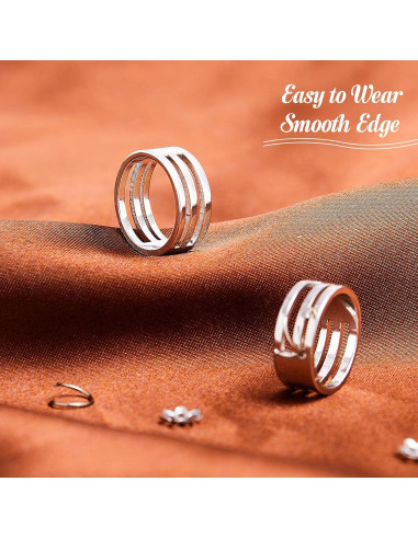 Hicarer 2 Piezas Abridores de Anillos de Salto Acero Inoxidable