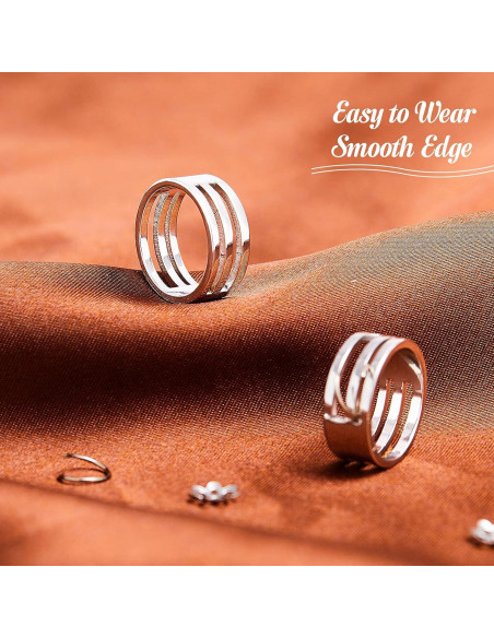 Hicarer 2 Piezas Abridores de Anillos de Salto Acero Inoxidable