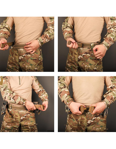 Cinturón Táctico YAKEDA 8 en 1 Ajustable 66-112 cm