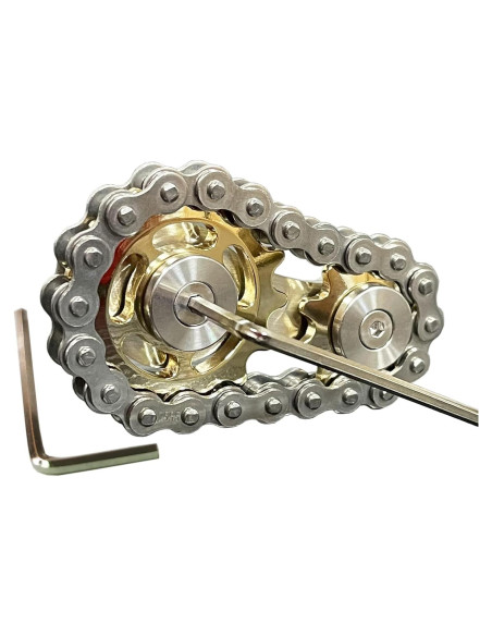 Cadena Fidget Sprocket Wewinn Dorado 60x36x12 mm EDC