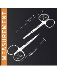 Tijeras Utopia Care de Acero Inoxidable para Cejas y Barba 2