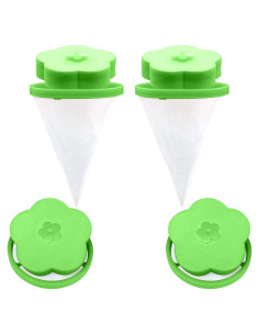 Capturador de pelusa NEIJIANG 4 piezas verde para lavadora
