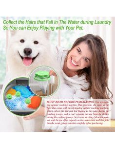 Capturador de pelusa NEIJIANG 4 piezas verde para lavadora 2