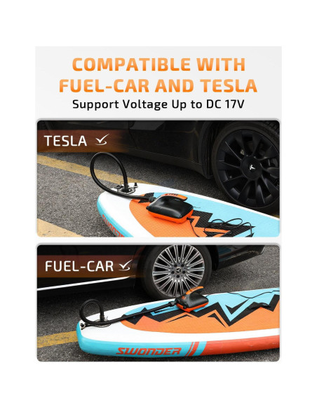 Bomba de Aire Eléctrica Swonder 20PSI para Paddle y Kayak