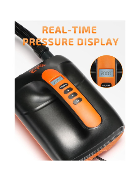 Bomba de Aire Eléctrica Swonder 20PSI para Paddle y Kayak