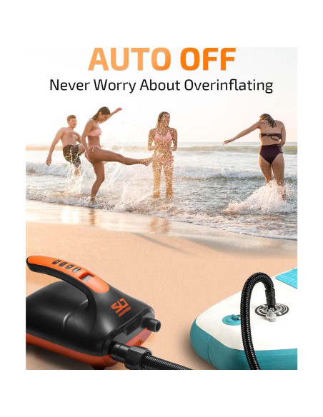 Bomba de Aire Eléctrica Swonder 20PSI para Paddle y Kayak